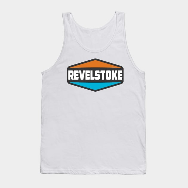 Skiing Revelstoke Canada Ski Tank Top by heybert00